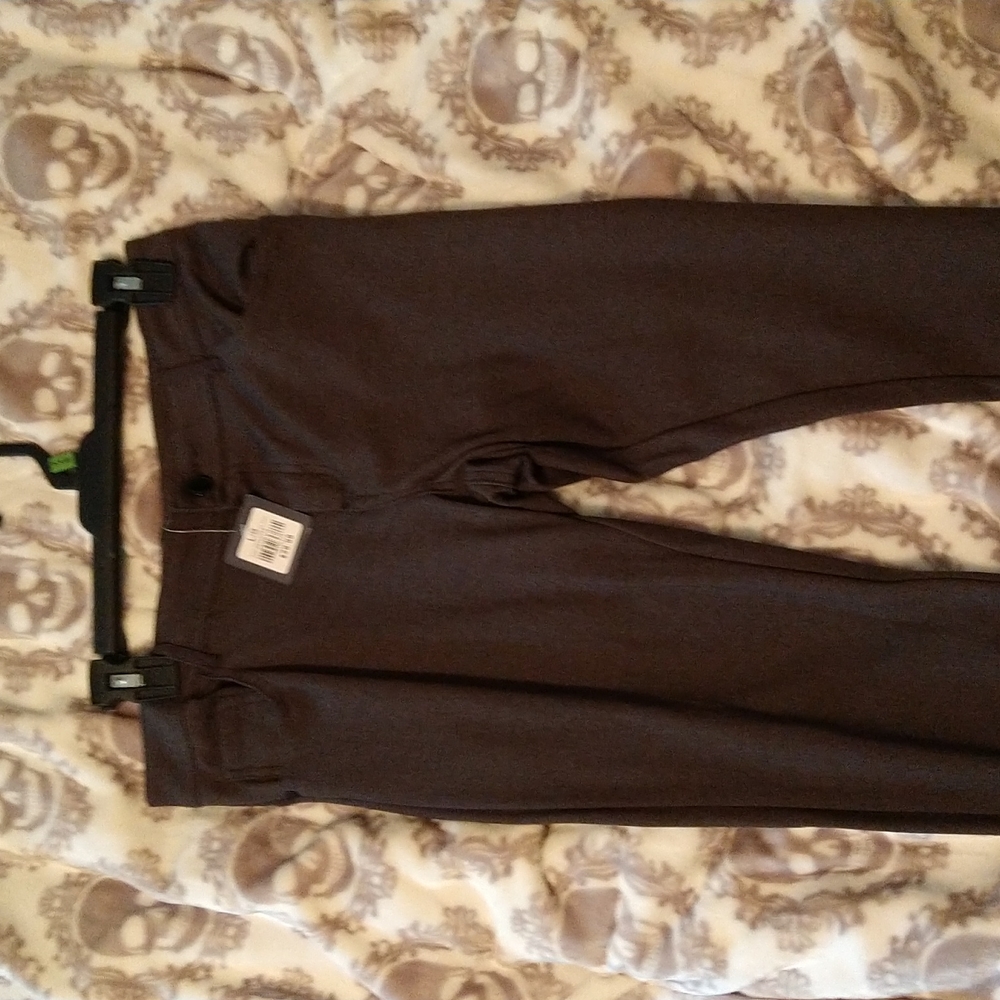 Large stretch skinny dress pant grey